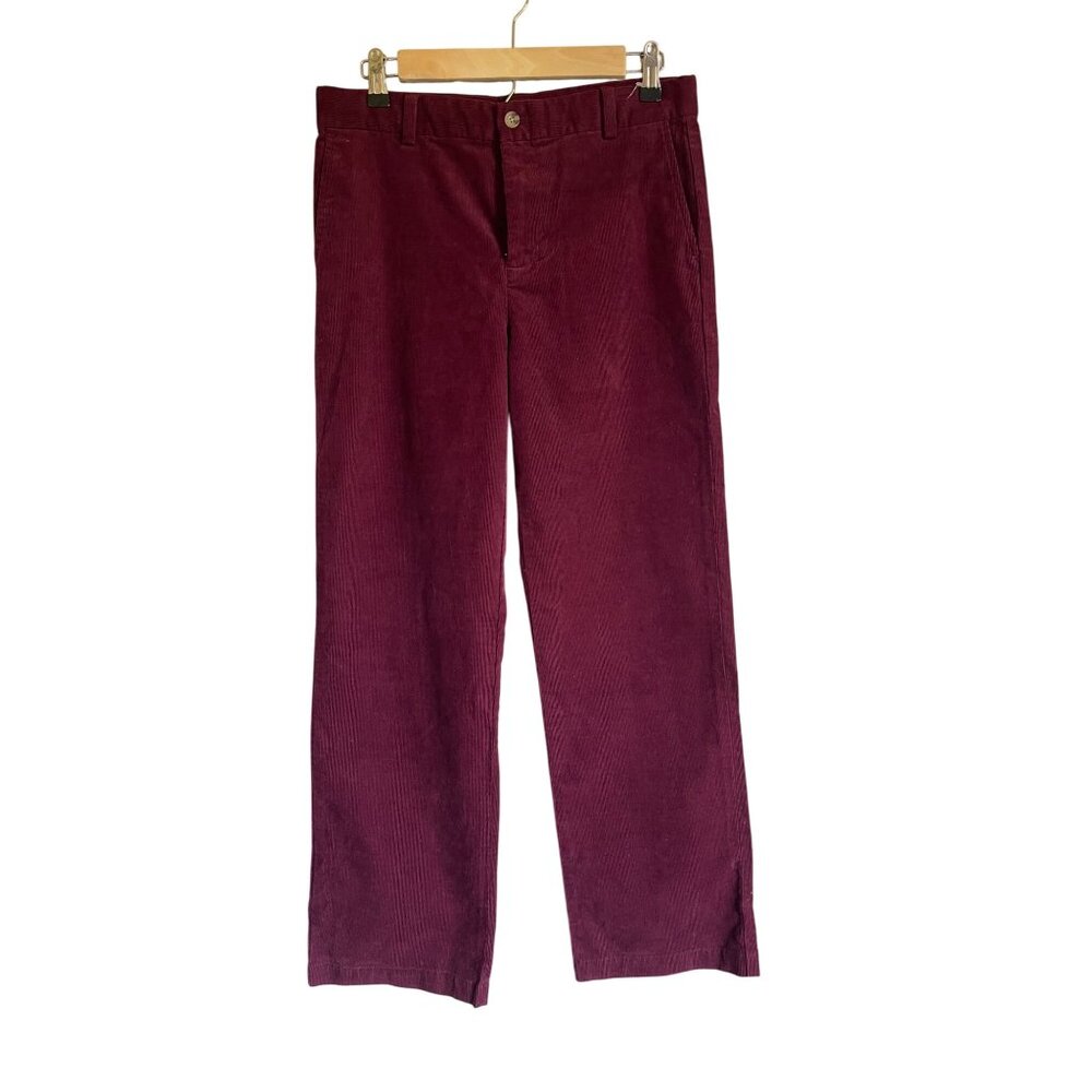NWOT Vineyard Vines Breaker Straight Leg Maroon Pants Boys Size 18